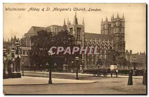 Cartes postales Westminster Abbey St Margaret&#39s Church London