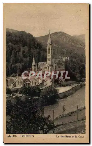 Ansichtskarte AK Loudes La Basilique et le Gave