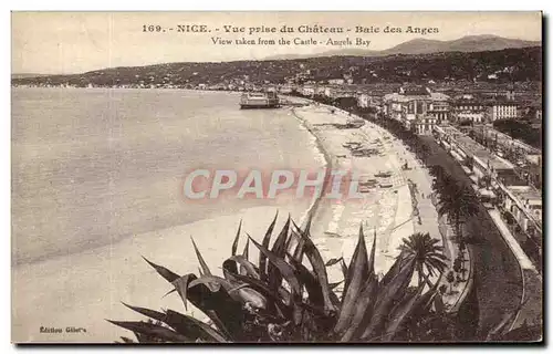 Cartes postales Nice Vue Prise du Chateau Baie des Anges