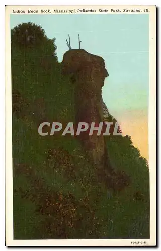 Cartes postales Indian Hear Rock Mississippi Palisades State Park Savanna