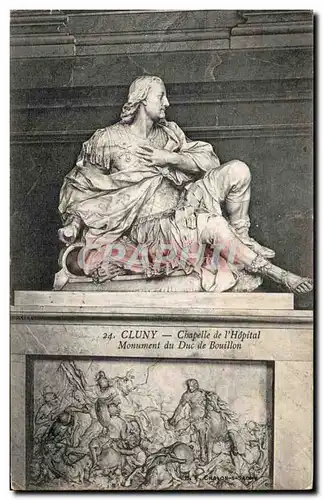 Cartes postales Cluny Chapelle de I&#39Hopital Monument du Duc de Bouillon