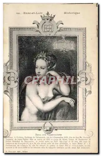 Cartes postales Eure et Loir Historique Diana Dvx Valentinorum