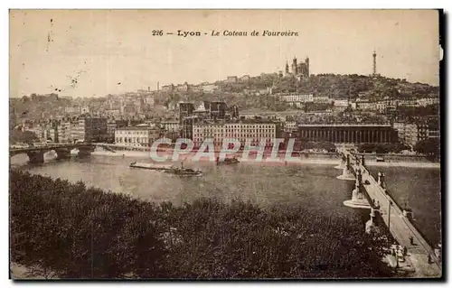 Cartes postales Lyon Le Coteau de Fourviere