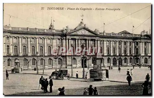 Cartes postales Toulouse Place du Capitole Entree Principale