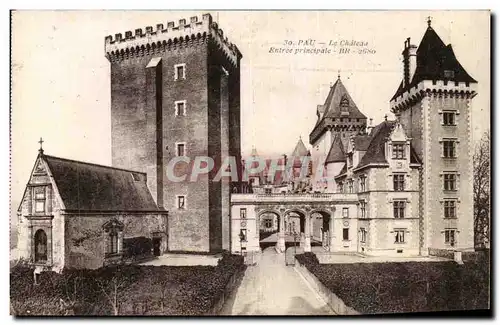 Cartes postales Pau Le Chateau Entree Principale