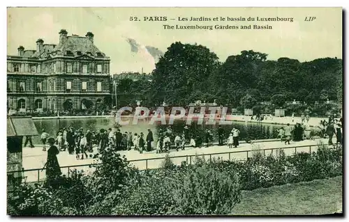 Ansichtskarte AK Paris Les Jardins Et Le Bassin Du Luxembourg Enfants