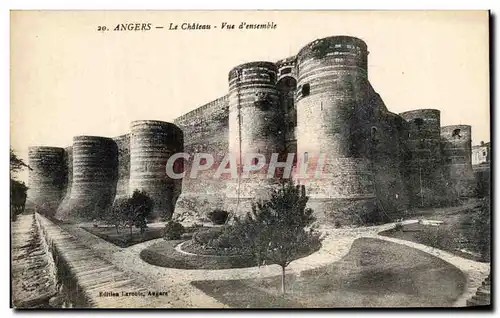 Cartes postales Angers le Chateau Vue D&#39Ensemble