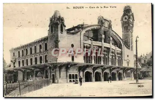 Ansichtskarte AK Rouen Gare de La Rue Verte