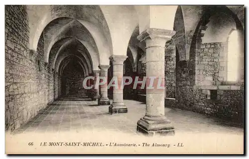 Cartes postales Le mont Saint Michel L&#39Aumonerie