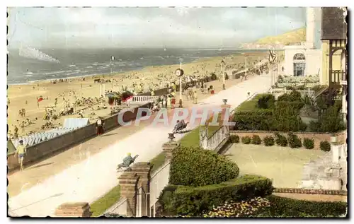 Ansichtskarte AK Cabourg La Digue Et Vue Generale De La Plage