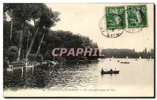 Ansichtskarte AK Enghien Les Bains Un Coin Pittoresque Du Lac