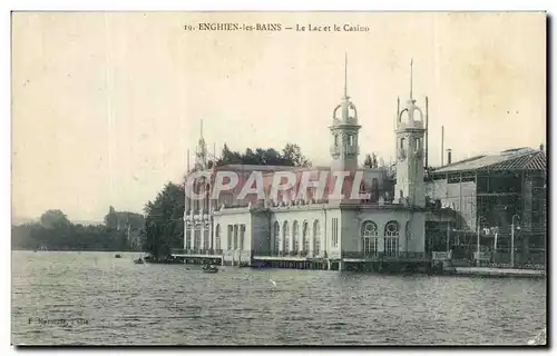 Cartes postales Enghien Les Bains Le Lac Et Le Casino