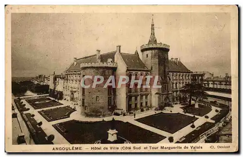 Cartes postales Angouleme Hotel De Ville Cote Sud et Tour Marguerite de Valois