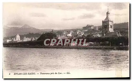 Ansichtskarte AK Evian Les Bains Panorama Pris Du Lac