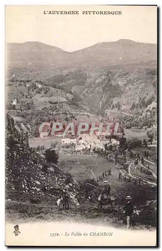 Cartes postales L&#39Auvergne Pittoresque La Vallee du Chambon Ane