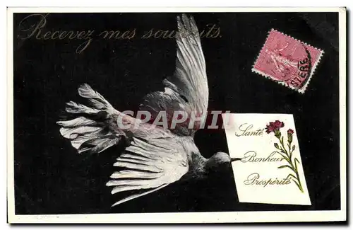 Cartes postales Porte Bonheur Prosperite Colombe