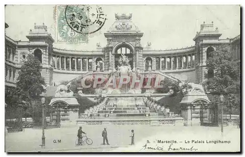 Cartes postales Marseille La Palais Longchamp