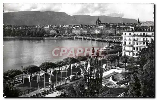 Ansichtskarte AK Geneve Monument Brunswick et vue sur le Ville