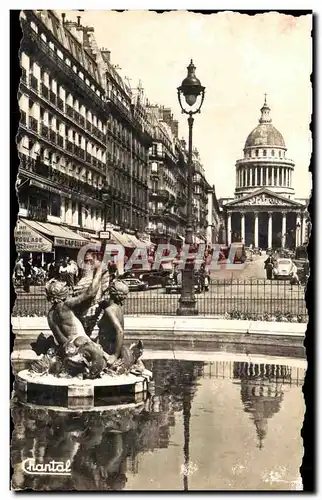 Ansichtskarte AK Paris Le Pantheon et le Rue Souffiot