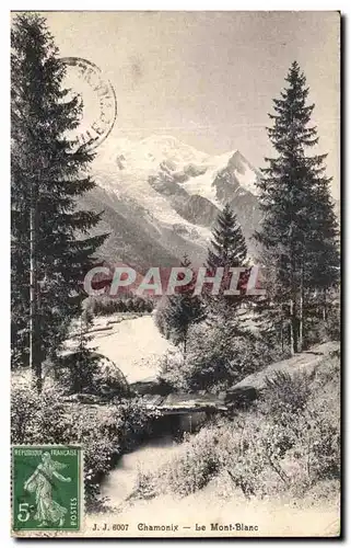 Cartes postales Chamonix Le Mont Blanc