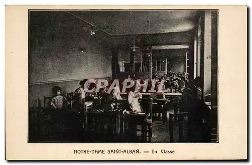 Cartes postales Notre Dame Saint Alban En Classe Enfants