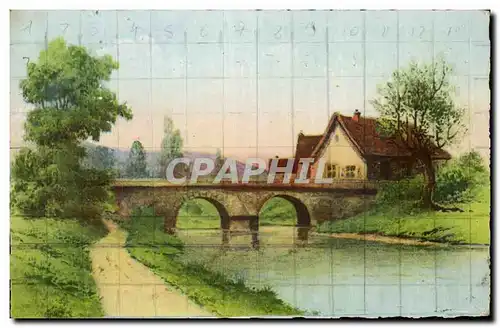 Cartes postales Maison au bord de l&#39eau