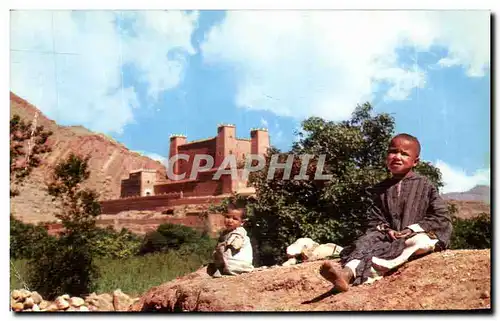 Cartes postales Pittoresque Afrique Du Nord Poesie du Sud Enfants