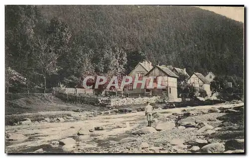 Cartes postales Maisons en Alsace Enfant pecheur