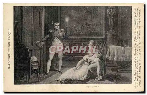 Ansichtskarte AK Napoleon Et Son Epoque Josephine denant d&#39apprendre de Napoleon 1er sa volonte de divorcer