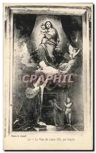 Cartes postales Le Voeu De Louis XIII Par Lngres