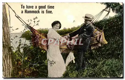 Ansichtskarte AK To have a good time a Hammock is fine