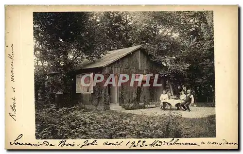 CARTE PHOTO bois Joli 1933