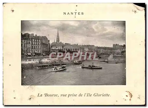 Ansichtskarte AK Nantes La Bourse Vue Prise De l&#39Ile Gloriette