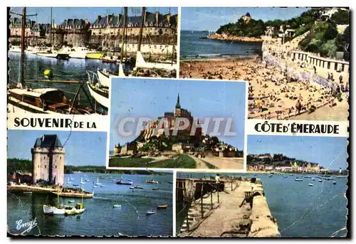 Cartes postales Souvenir De La Cote d&#39Emeraude