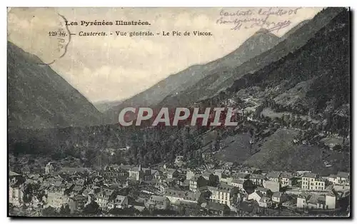 Ansichtskarte AK Les Pyrenees illustrees Cauterets Vue Generale le pic de Viscos