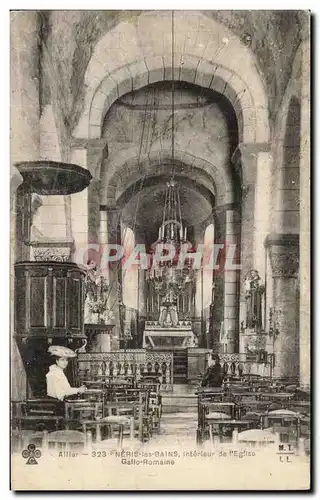 Cartes postales Neris les Bains Interieur de L&#39Eglise Gallo Romaine