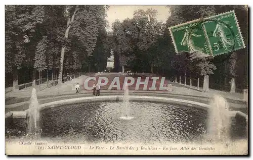 Cartes postales Saint Cloud Le Parc Le Bassin des 3 Bouillons En Face Allee des Goulottes