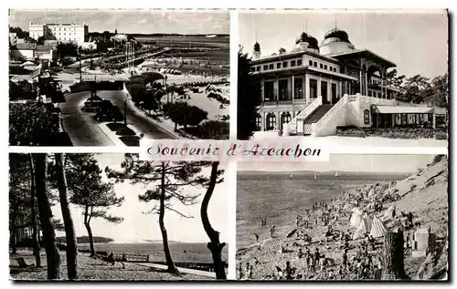 Cartes postales Arcachon La Plage Le Casino Mauresque La Dune Plage des Abatilles