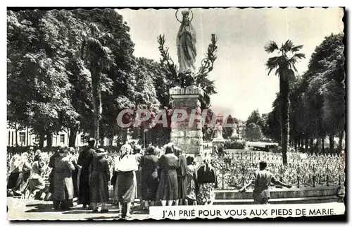 Ansichtskarte AK J&#39ai Prie Pour Vous Aux Pieds de Marie Lourdes