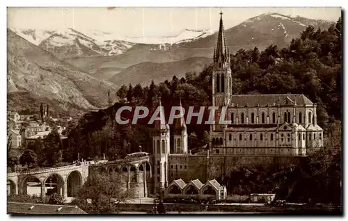 Cartes postales Lourdes La Basilique