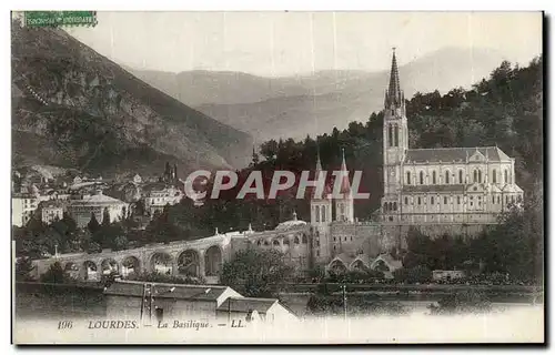 Cartes postales Lourdes La basilique