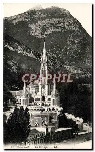 Cartes postales Lourdes La basilique