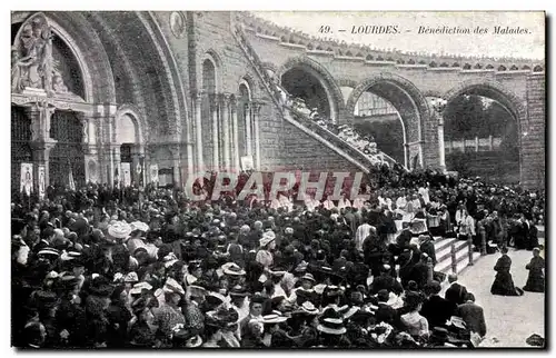 Cartes postales Lourdes Benediction des malades