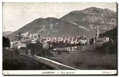 Cartes postales Lourdes Vue generale