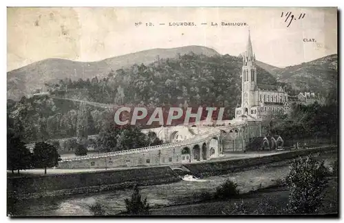 Cartes postales Lourdes La Basilique