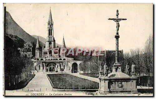 Cartes postales Lourdes Le Calvaire Breton