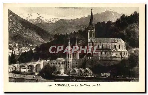 Cartes postales Lourdes La Basilique