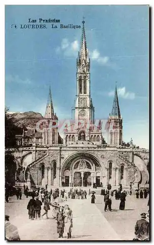 Cartes postales Lourdes La Basilique