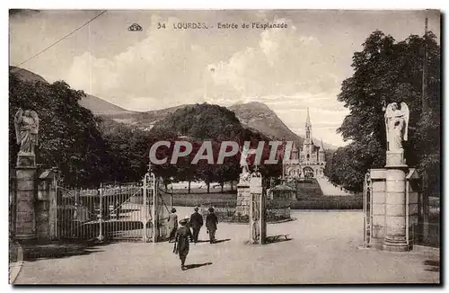 Cartes postales Lourdes Entree de l&#39Esplanade