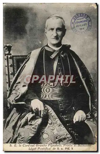 Ansichtskarte AK le Cardinal Granito Pignatelli Prince di Belmonte Legat Pontifical de Pie X pape